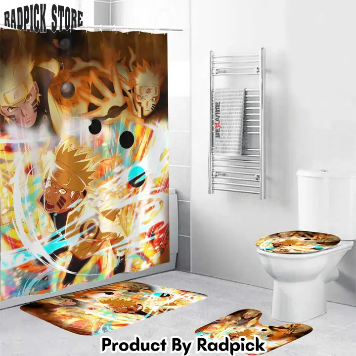 Uzumaki bijuu mode combo bathroom set anime decor idea   rp0207535